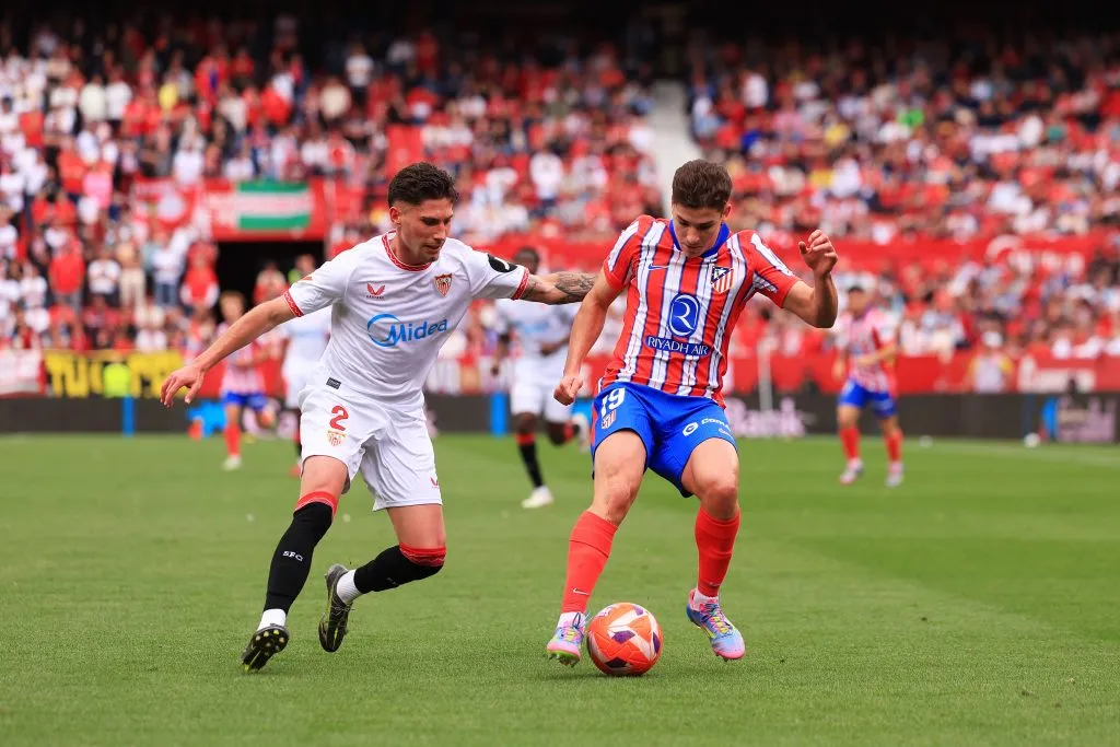 Julián Álvarez es uno de los dos futbolistas con menor descanso entre partido y partido.