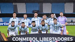 El equipo titular de Racing en la derrota ante Atlético Bucaramanga.