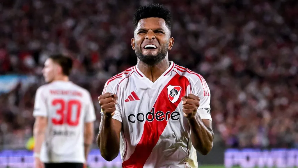 Miguel Borja, delantero colombiano de River Plate.