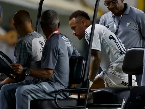 Sigue la pesadilla de Neymar en Santos: se volvió a lesionar