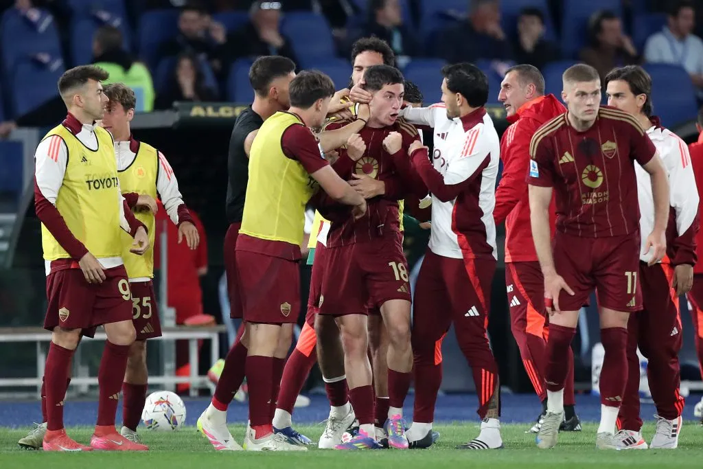 Soulé viene de marcar el empate de Roma en el clásico ante Lazio.