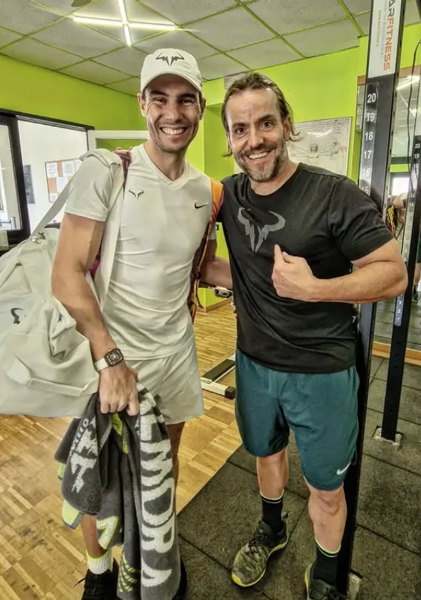 Rafael Nadal y Roberto Carretero. (Foto: @RobertoCarretero).