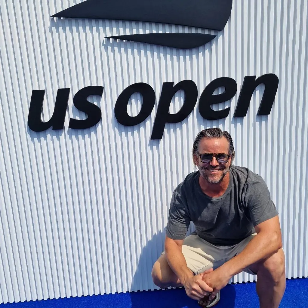 Carretero en la cobertura del último US Open. (Foto: @RobertoCarretero).