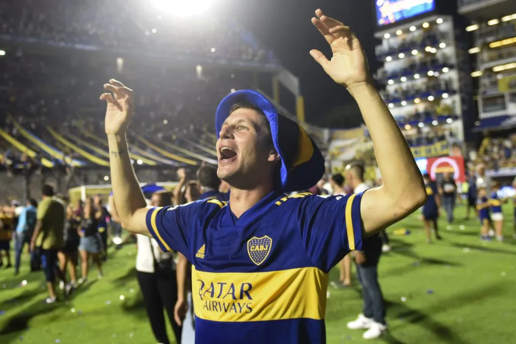 Franco Soldano celebra la conquista de la Superliga 2019/20. (Foto: Getty).