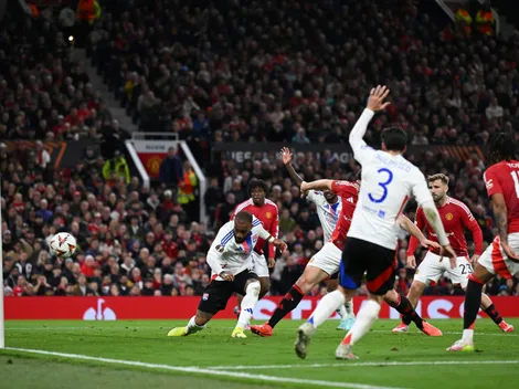 El gol de Tagliafico en Manchester United vs. Olympique de Lyon
