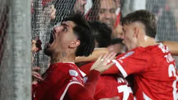 Los jugadores de Independiente, en un eufórico festejo.