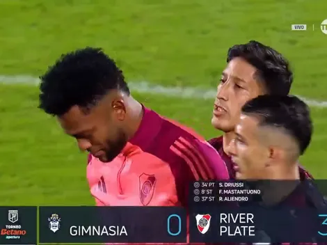 Preocupación en River: Borja se fue llorando tras lesionarse ante Gimnasia