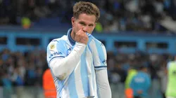 Bruno Zuculini tras anotar el gol de Racing.