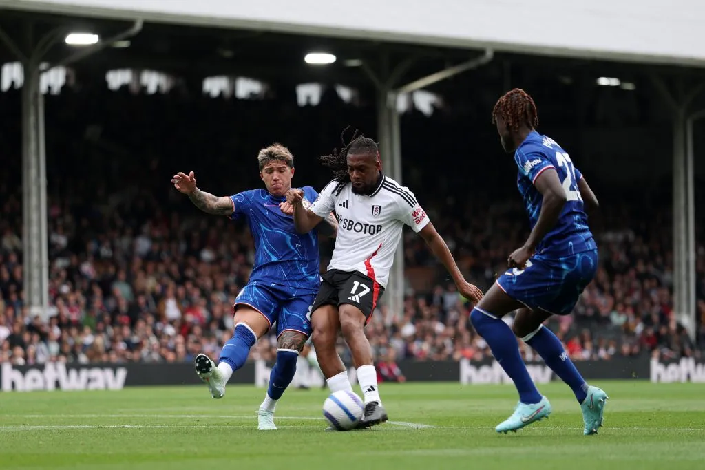Enzo Fernández ante Fulham. (Foto: Getty).