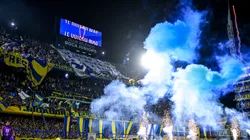 Los hinchas de Boca en el duelo ante Estudiantes.