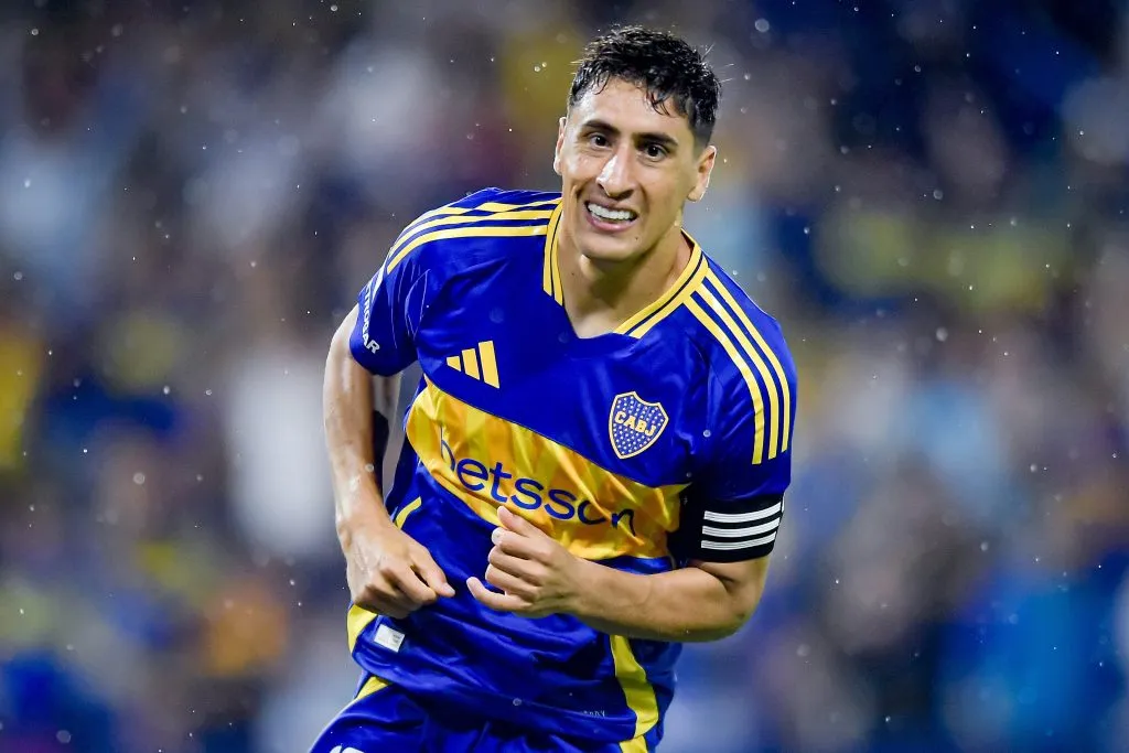 Miguel Merentiel, delantero uruguayo de Boca. (Getty Images)