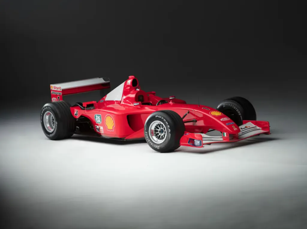 La Ferrari F2001 que será subastada. (Foto: @rmsothebys).
