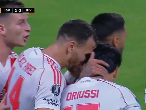 El gol de Driussi para el empate de River ante Independiente del Valle