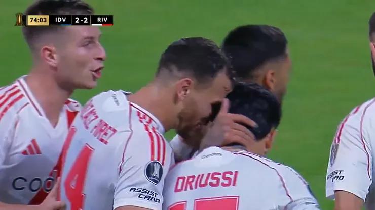 El festejo de los jugadores de River.