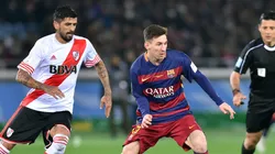Lionel Messi ante River en la final del Mundial de Clubes 2015.