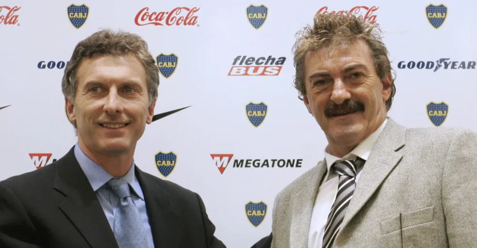 Macri y La Volpe. (Foto: Getty).