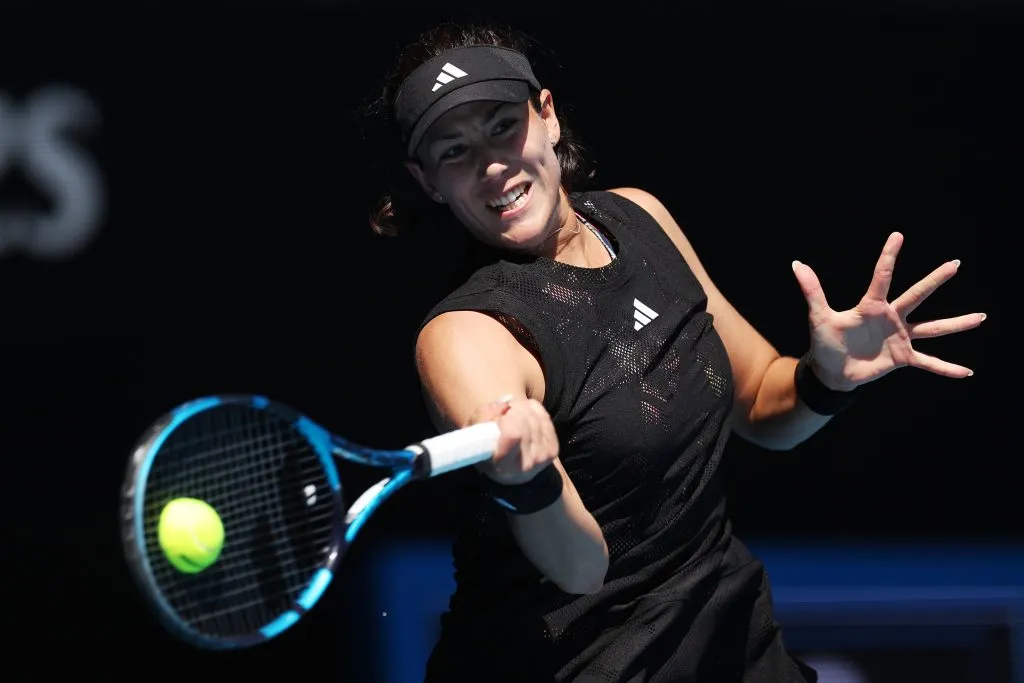 Muguruza en su último Abierto de Australia en 2023. (Foto: Getty).