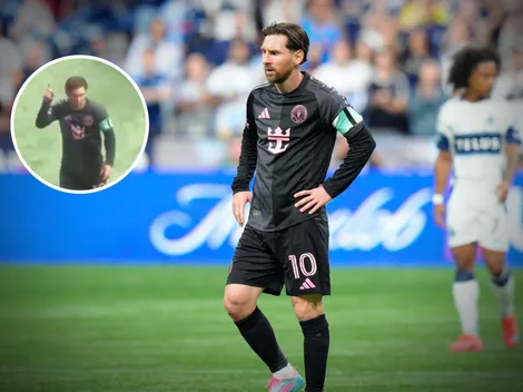 No se vio en TV: el gesto de Messi a un hincha que le mostró la camiseta de Cristiano Ronaldo