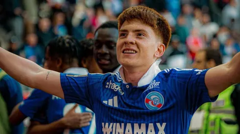 Valentín Barco, futbolista argentino de Racing de Estrasburgo. (Getty)