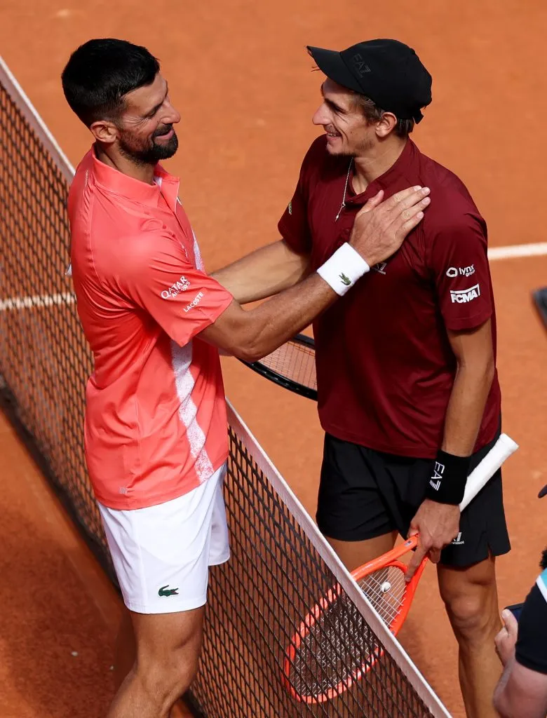 Noel saluda a Arnaldi. (Foto: Getty).