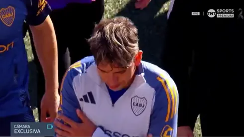 El gesto provocador de Carlos Palacios a la hinchada de River en la previa del Superclásico con Boca