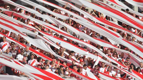Los hinchas de River en el Monumental.