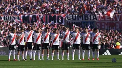 Los jugadores de River en el Estadio Monumental.