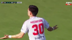 El festejo de Franco Mastantuono.