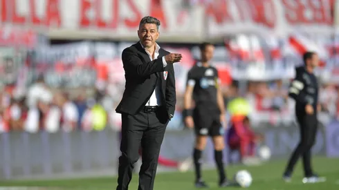 Marcelo Gallardo durante el Superclásico.