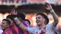 Franco Mastantuono durante el Superclásico ante Boca.