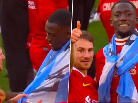 Mac Allister argentinizó a Konaté ante el lamento de la TV francesa