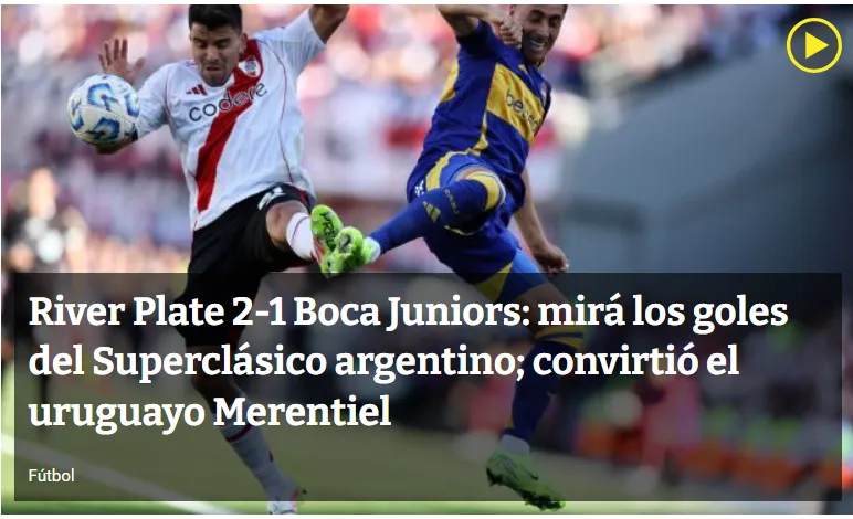 Ovación, El País (Uruguay).