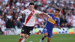 Franco Mastantuono en acción.