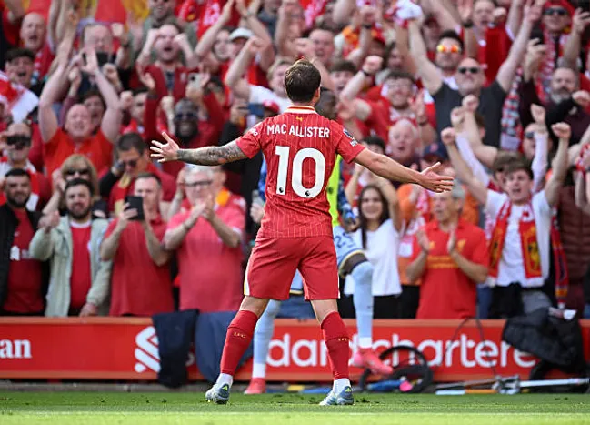 Alexis Mac Allister, el ’10’ del Liverpool campeón de la Premier League.