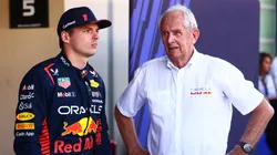 Max Verstappen y Helmut Marko de Red Bull.