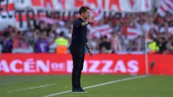 Fernando Gago en pleno Superclásico.