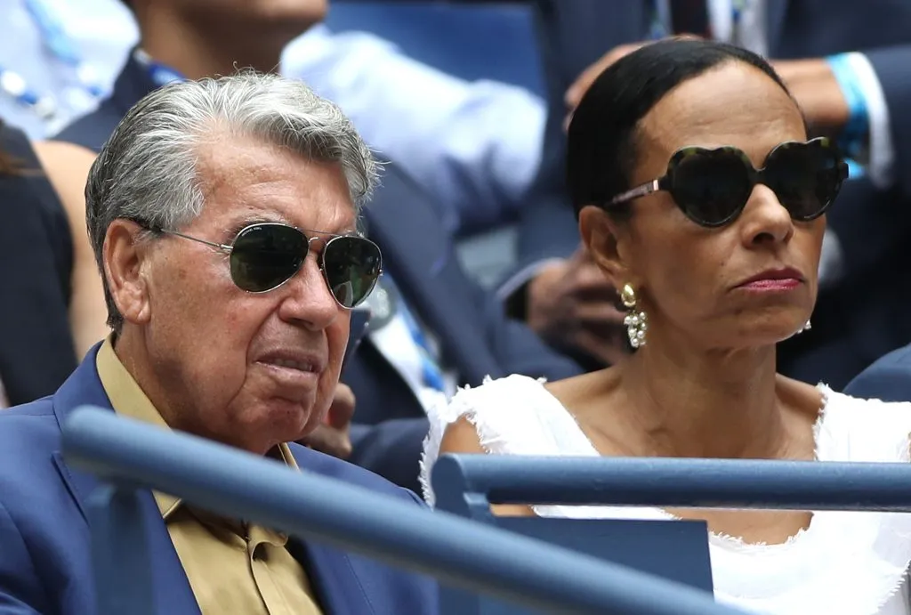 Manuel Santana y Claudia Rodríguez. (Foto: Getty).