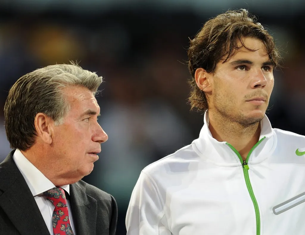 Manuel Santana y Rafel Nadal. (Foto: Getty).