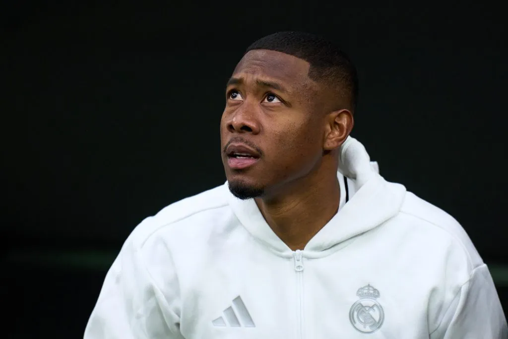 David Alaba, la última baja que registró la enfermería de Real Madrid en un martes fatídico.