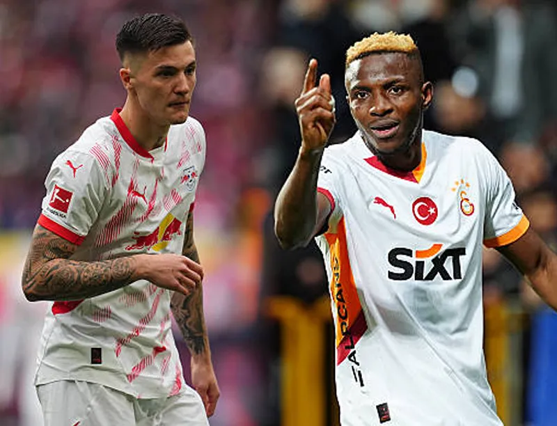 Sesko (izq) y Osimhen (der), listos para su oportunidad en un grande de la Premier.