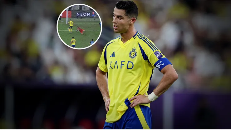 Cristiano Ronaldo falló una chance inmejorable para Al Nassr.
