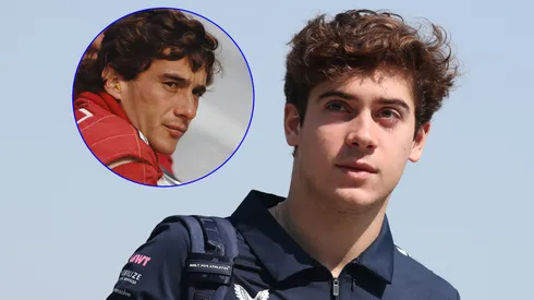 Franco Colapinto homenajeó a Ayrton Senna.