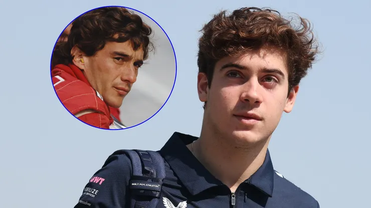 Franco Colapinto homenajeó a Ayrton Senna.