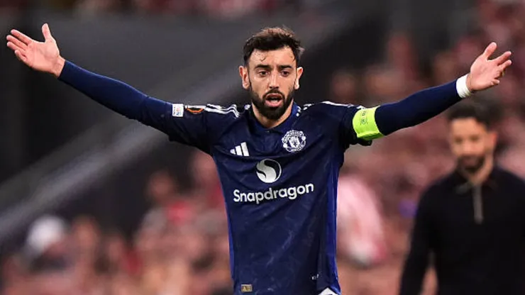Bruno Fernandes, mediocampista de Manchester United.