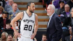 Manu Ginóbili y Gregg Popovich en San Antonio Spurs.