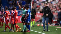 Eduardo Coudet aprovechó la expulsión que le anularon a Julián Álvarez para resaltar que el VAR está perjudicando al Alavés.