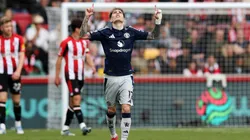 Alejandro Garnacho festeja su gol ante Brentford.
