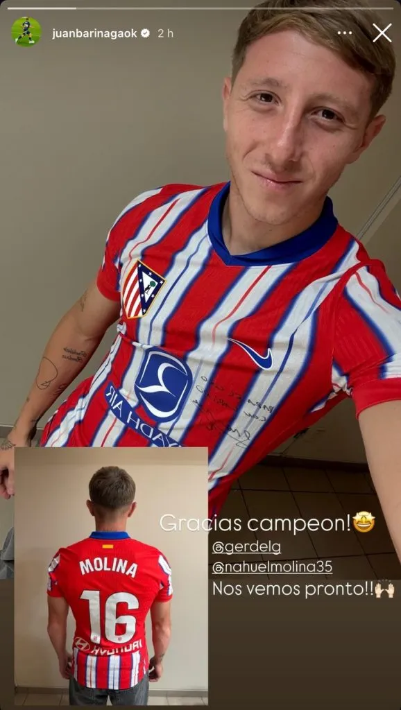 El regalo que recibió Barinaga desde España, horas antes de su posteo en honor a Bielsa.