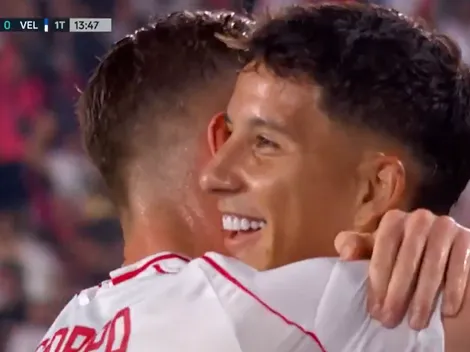 El gol de Sebastián Driussi en River vs. Vélez