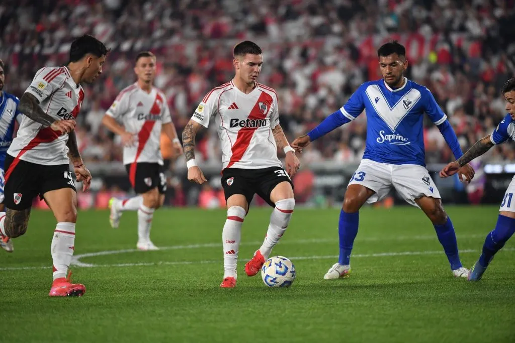 Franco Mastantuono en acción. (Foto: Prensa River)